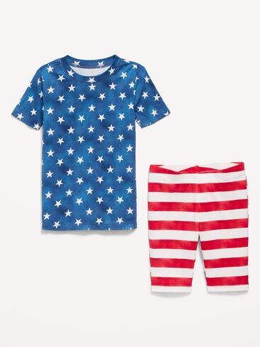 طقم بيجامة برسومات محايدة للجنسين من Old Navy للأطفال - أمريكانا in Saudi Arabia