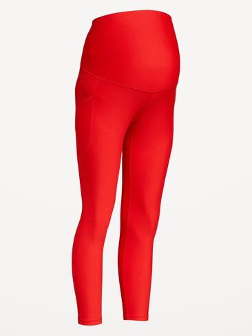 Old Navy Maternity Full-Panel PowerSoft 7/8 Leggings - Amaryllis in Saudi Arabia