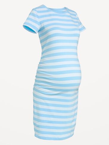 Old Navy Maternity Short-Sleeve Bodycon Dress - Blue in Saudi Arabia