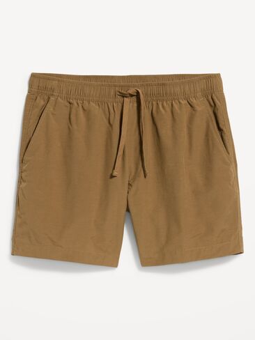شورت Old Navy Solid Jogger -- درزة داخلية 5 بوصة - كاكي داكن in Saudi Arabia