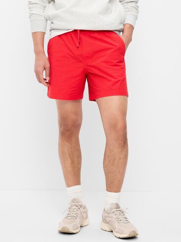 Old Navy Solid Jogger Shorts -- 5-inch inseam - Red Buttons in Saudi Arabia