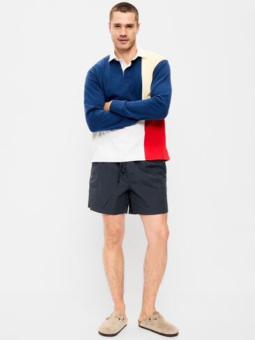 شورت Old Navy Solid Jogger -- درزة داخلية 5 بوصة - Moire Navy in Saudi Arabia
