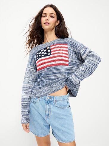 سترة Old Navy Seaside قطنية بأكمام طويلة - أزرق باسيفيك in Saudi Arabia