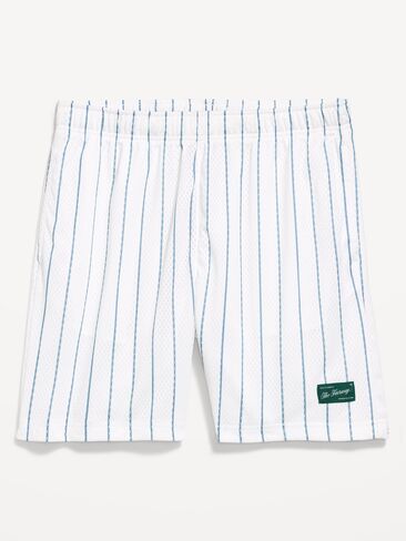 شورت Old Navy فضفاض شبكي - درزة داخلية 6 بوصة - زنابق بيضاء in Saudi Arabia