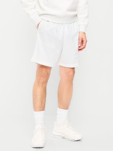 Old Navy Baggy Mesh Shorts -- 6-inch inseam - White Lilies in Saudi Arabia