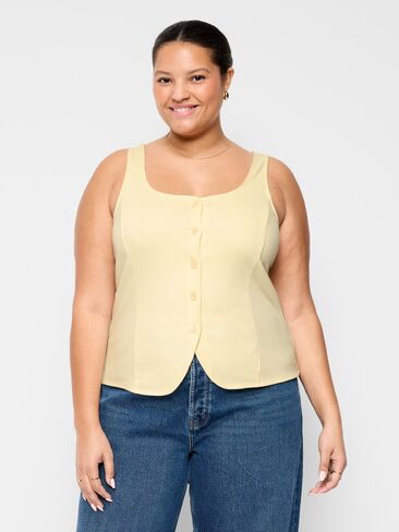 Old Navy Sleeveless Button-Down Top - Celestine in Saudi Arabia