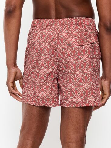 سروال سباحة بتصميم Old Navy - درزة داخلية 5 بوصة - زهور حمراء in Saudi Arabia