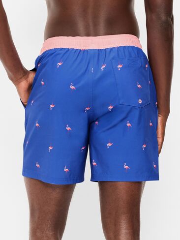 Old Navy Swim Trunks -- 7-inch inseam - True Blue Flamingo Prt in Saudi Arabia