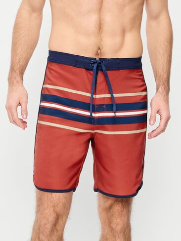 شورت Old Navy Boardshort -- درزة داخلية 8 بوصة - شريط أحمر in Saudi Arabia