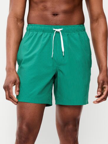 Old Navy Swim Trunks -- 7-inch inseam - Green Stripe in Saudi Arabia