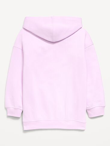 هودي بغطاء للرأس برسومات كبيرة الحجم من Old Navy Fleetwood Mac™ للبنات - أرجواني ثلجي in Kuwait
