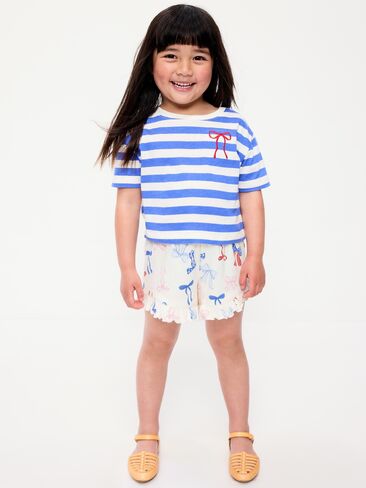 شورت Old Navy مضلع مكشكش للفتيات الصغيرات - فيونكات in Kuwait
