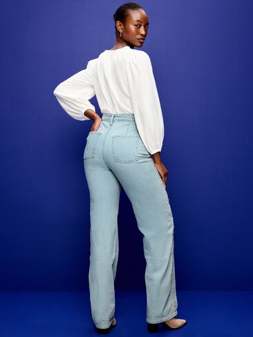 Old Navy Curvy Extra High-Waisted Scalloped Wide-Leg Jeans - Felippa in Saudi Arabia