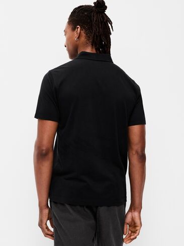 Old Navy Classic Fit Jersey Polo - BlackJack in Kuwait