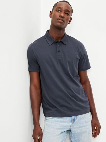 Old Navy Classic Fit Jersey Polo - DUSK NAVY in Saudi Arabia