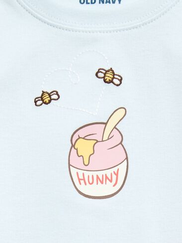 تي شيرت بيجامة Old Navy Old Navy x Disney Winnie the Pooh مناسب للأطفال الصغار والرضع - نفاث in Kuwait