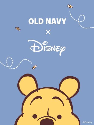 تي شيرت بيجامة Old Navy Old Navy x Disney Winnie the Pooh مناسب للأطفال الصغار والرضع - نفاث in Kuwait