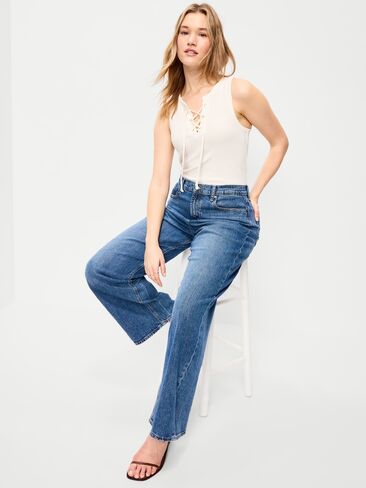 Old Navy Lace-Up Tank Top - Sea Salt in Saudi Arabia