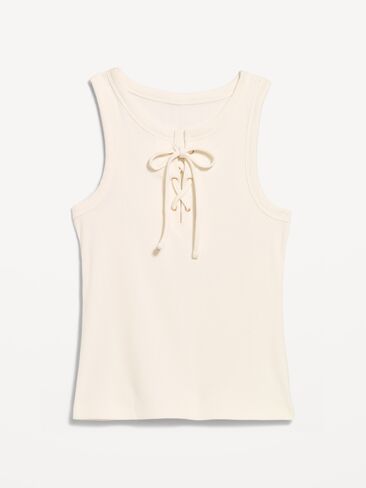 Old Navy Lace-Up Tank Top - Sea Salt in Saudi Arabia