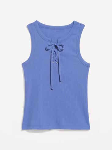 Old Navy Lace-Up Tank Top - Lobelia Blue in Saudi Arabia