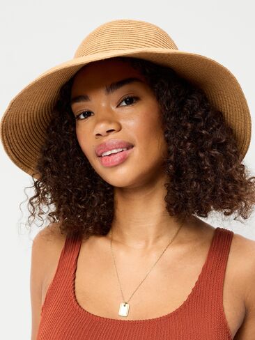 Old Navy Straw Sun Hat for Women - Neutral in Saudi Arabia