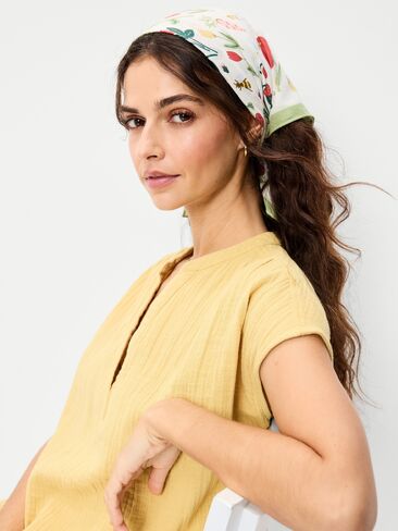 Old Navy Cotton Scarf - Garden Party in Saudi Arabia