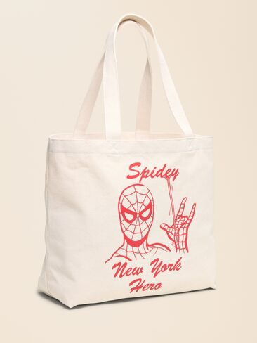 Old Navy Old Navy x Marvel Spider-Man Large Tote Bag - Canvas in Saudi Arabia