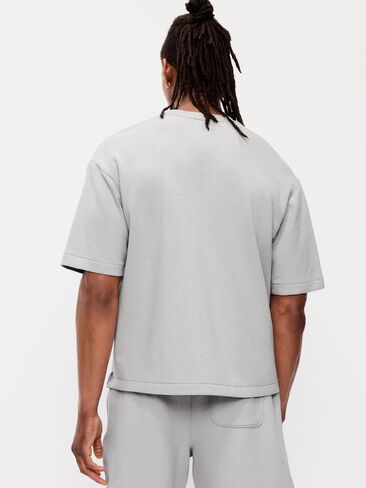 Old Navy Dynamic Fleece T-Shirt - Light Gray Heather in Saudi Arabia