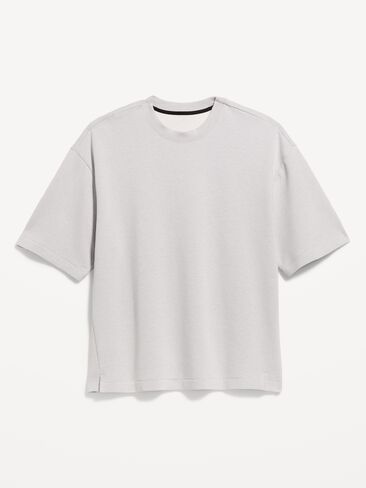 Old Navy Dynamic Fleece T-Shirt - Light Gray Heather in Saudi Arabia