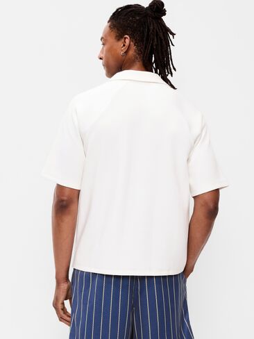 بولو Old Navy Dynamic Fleece بأكمام قصيرة - Calla Lily White in Saudi Arabia