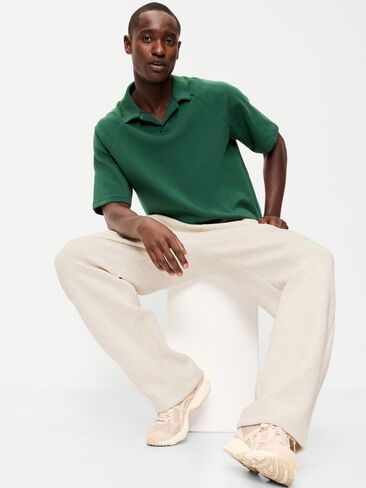 Old Navy Dynamic Fleece Short-Sleeve Polo - Plant Life in Saudi Arabia