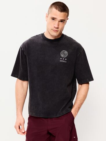 تي شيرت قصير برسومات ثقيلة الوزن من Old Navy - PANTHERS GRAY in Saudi Arabia