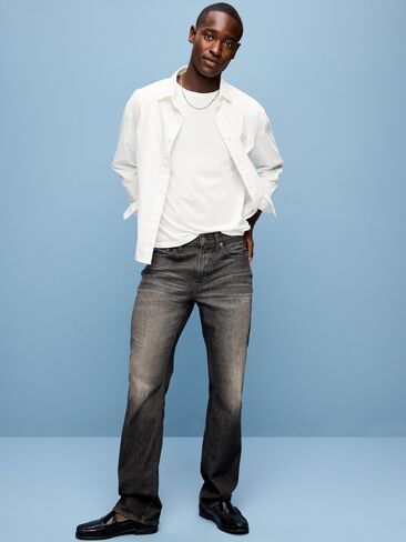 Old Navy Boot-Cut Built-In Flex Jeans - Washed Black in Saudi Arabia