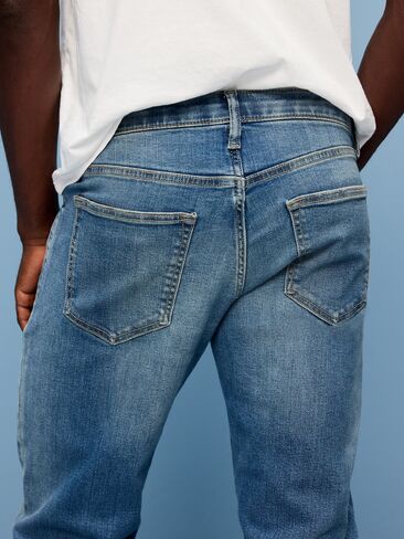 Old Navy Straight 360° Tech Stretch Performance Jeans - Medium Tint in Saudi Arabia