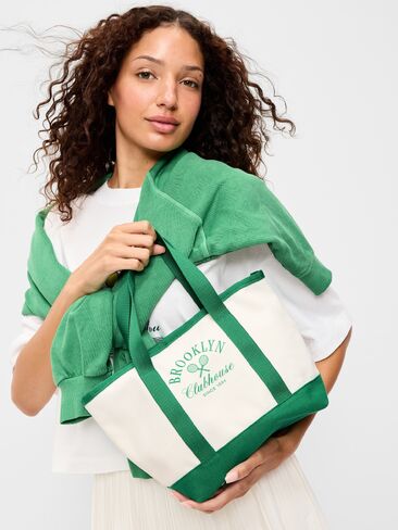 Old Navy Small Graphic Tote Bag - GREEN MANGROVE in Saudi Arabia