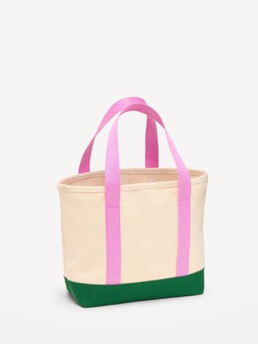 Old Navy Small Graphic Tote Bag - Pink Flower in Saudi Arabia