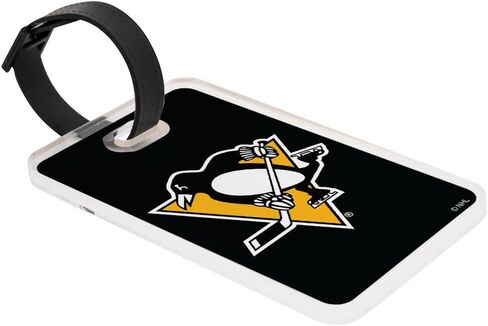 علامة الأمتعة Desert Cactus Pittsburgh Penguins - بطاقة تعريف السفر الرسمية لدوري الهوكي الوطني NHL للحقائب والحقائب والحقائب المحمولة (علامة الأمتعة الأكريليك B) in Kuwait