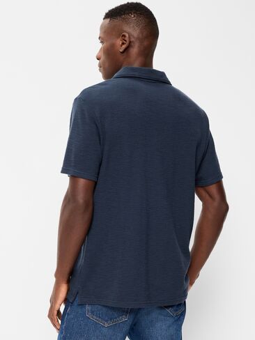 قميص بولو منسوج بنسيج وافل من Old Navy - باللون البحري in Saudi Arabia