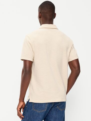 Old Navy Textured Waffle-Knit Polo - PLUCKY WISHBONE in Saudi Arabia