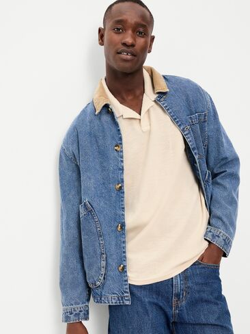 Old Navy Textured Waffle-Knit Polo - PLUCKY WISHBONE in Saudi Arabia