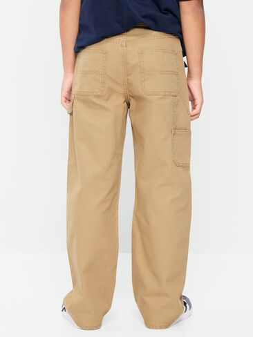 Old Navy Baggy Carpenter Utility Canvas Pants for Boys - TEAKWOOD in Saudi Arabia