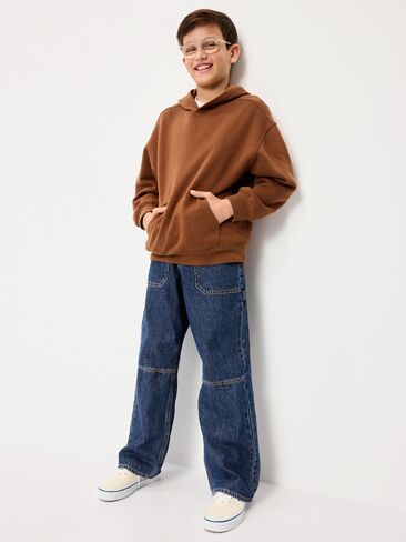 Old Navy Baggy Carpenter Utility Jeans for Boys - Dark Wash in Saudi Arabia