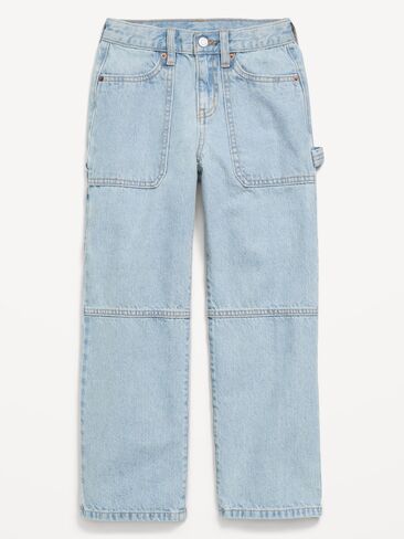 Old Navy Baggy Carpenter Utility Jeans for Boys - Light Wash in Saudi Arabia