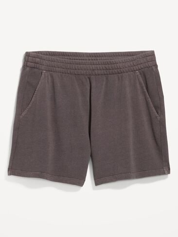 Old Navy Extra High-Waisted Sweat Shorts -- 5-inch inseam - BLACK COFFEE in Saudi Arabia