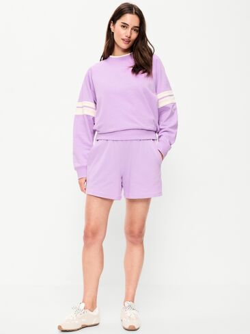 Old Navy High-Waisted Pull-On Shorts -- 5-inch inseam - WILD ASTER in Saudi Arabia