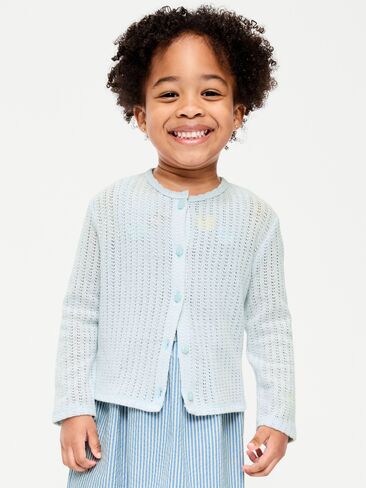 Old Navy Cardigan Sweater for Toddler Girls - ICED WATER in Saudi Arabia