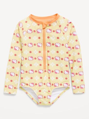 Old Navy Hello Kitty® Zip-Front Rashguard One-Piece Swimsuit for Toddler Girls - Hello Kitty in Saudi Arabia