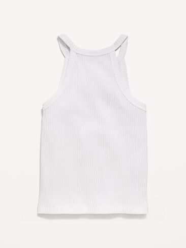 قميص بدون أكمام مضلع للفتيات الصغيرات من Old Navy - زنابق بيضاء in Kuwait