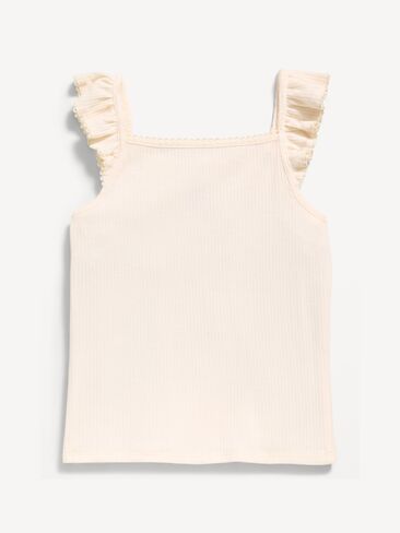 قميص كامي مضلع ومكشكش للفتيات الصغيرات من Old Navy - Creme De La Creme in Kuwait