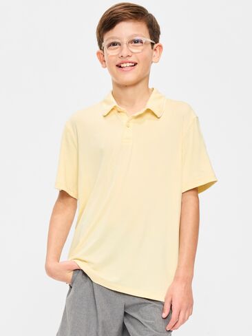 قميص بولو عالي الأداء للأولاد من Old Navy CloudMotion - لون اللوز البارد in Saudi Arabia